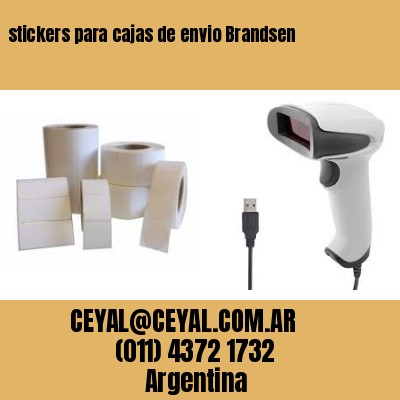stickers para cajas de envio Brandsen