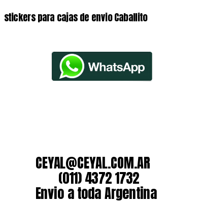 stickers para cajas de envio Caballito