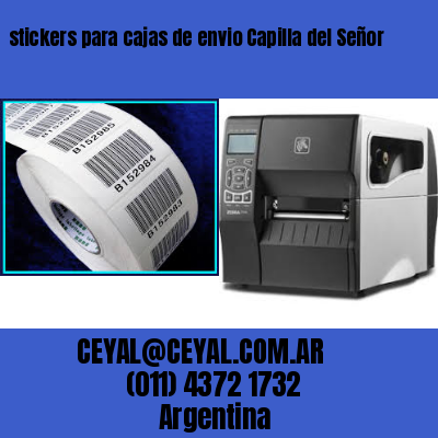 stickers para cajas de envio Capilla del Señor