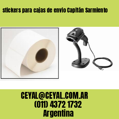 stickers para cajas de envio Capitán Sarmiento
