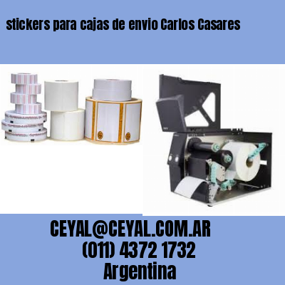 stickers para cajas de envio Carlos Casares