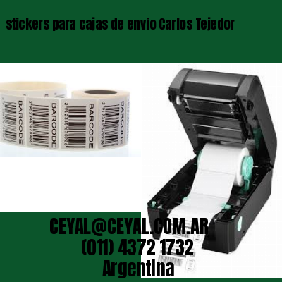 stickers para cajas de envio Carlos Tejedor