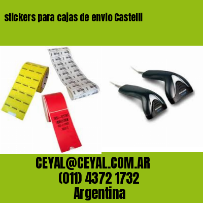stickers para cajas de envio Castelli