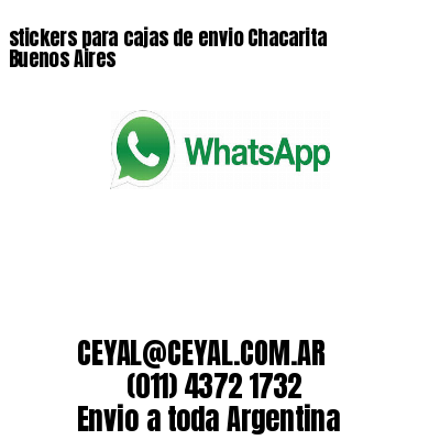 stickers para cajas de envio Chacarita  Buenos Aires