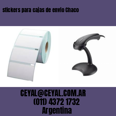 stickers para cajas de envio Chaco