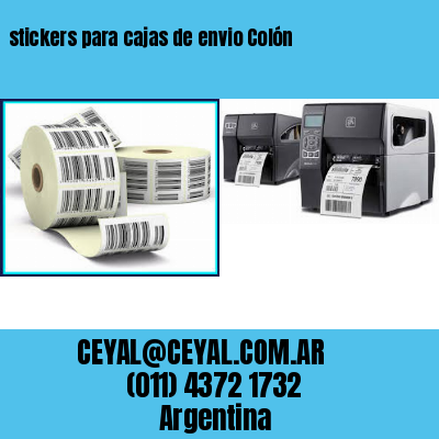stickers para cajas de envio Colón