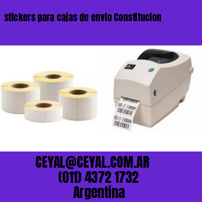 stickers para cajas de envio Constitucion