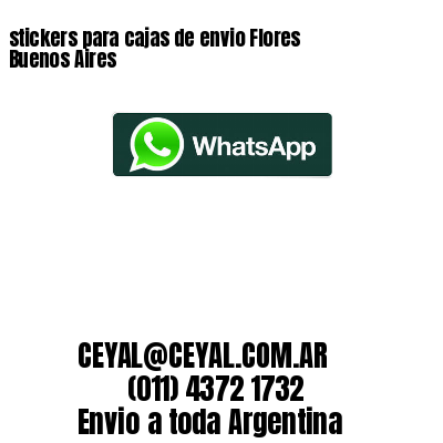 stickers para cajas de envio Flores  Buenos Aires