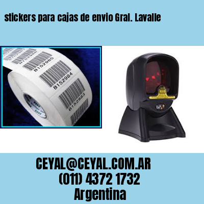 stickers para cajas de envio Gral. Lavalle