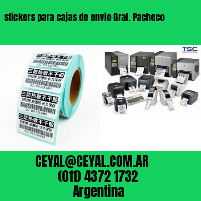 stickers para cajas de envio Gral. Pacheco