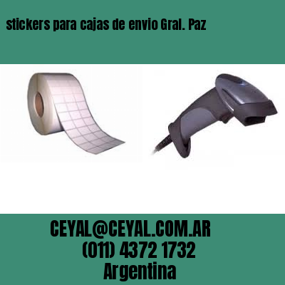 stickers para cajas de envio Gral. Paz