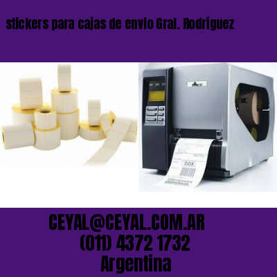 stickers para cajas de envio Gral. Rodríguez