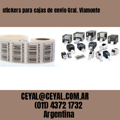 stickers para cajas de envio Gral. Viamonte