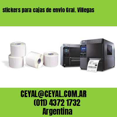 stickers para cajas de envio Gral. Villegas