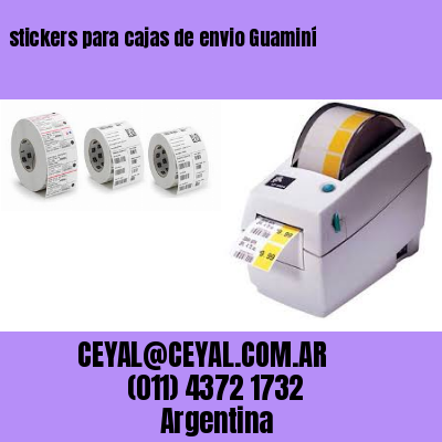 stickers para cajas de envio Guaminí