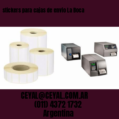 stickers para cajas de envio La Boca