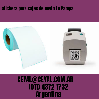stickers para cajas de envio La Pampa