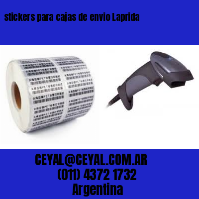 stickers para cajas de envio Laprida