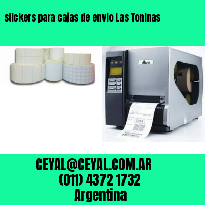stickers para cajas de envio Las Toninas