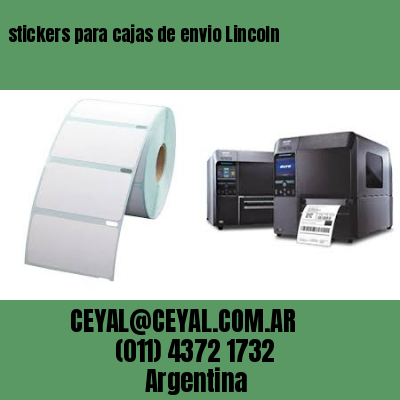 stickers para cajas de envio Lincoln