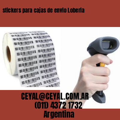 stickers para cajas de envio Loberia