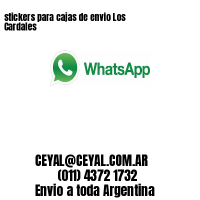 stickers para cajas de envio Los Cardales