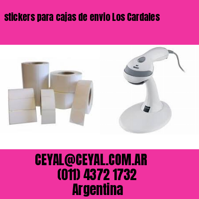 stickers para cajas de envio Los Cardales