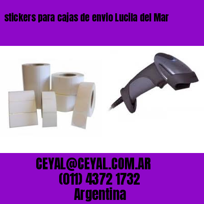 stickers para cajas de envio Lucila del Mar