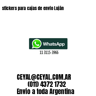 stickers para cajas de envio Luján
