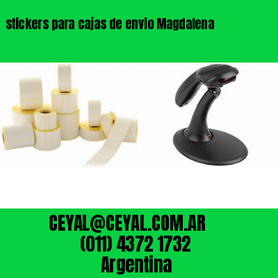 stickers para cajas de envio Magdalena
