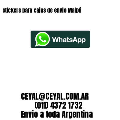 stickers para cajas de envio Maipú