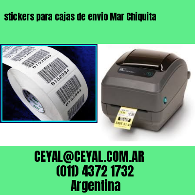 stickers para cajas de envio Mar Chiquita