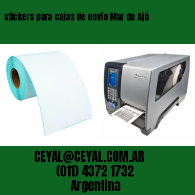 stickers para cajas de envio Mar de Ajó