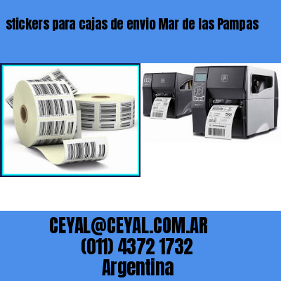stickers para cajas de envio Mar de las Pampas
