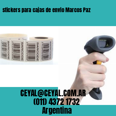 stickers para cajas de envio Marcos Paz