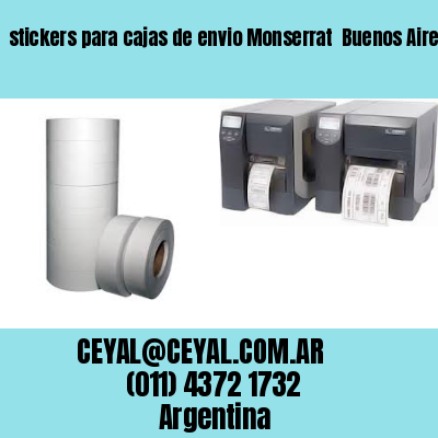 stickers para cajas de envio Monserrat  Buenos Aires