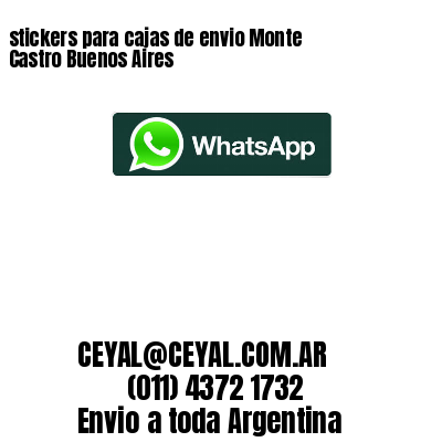 stickers para cajas de envio Monte Castro Buenos Aires