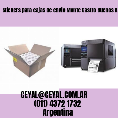 stickers para cajas de envio Monte Castro Buenos Aires