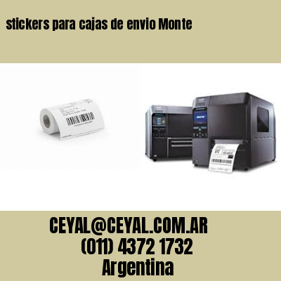 stickers para cajas de envio Monte