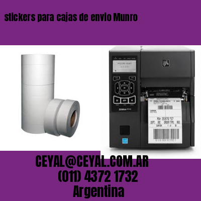 stickers para cajas de envio Munro