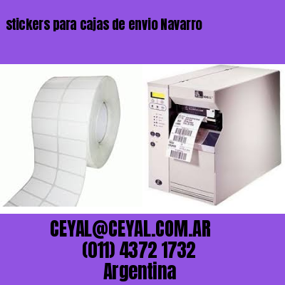 stickers para cajas de envio Navarro