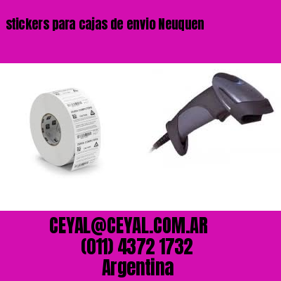 stickers para cajas de envio Neuquen