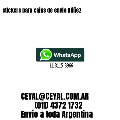 stickers para cajas de envio Núñez