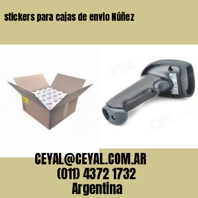 stickers para cajas de envio Núñez