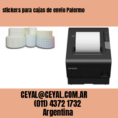 stickers para cajas de envio Palermo
