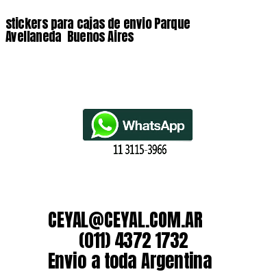 stickers para cajas de envio Parque Avellaneda  Buenos Aires