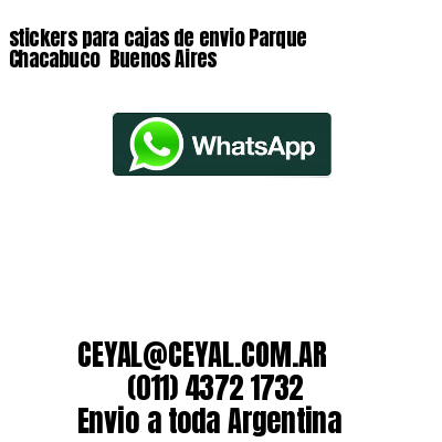 stickers para cajas de envio Parque Chacabuco  Buenos Aires