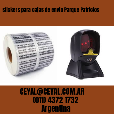 stickers para cajas de envio Parque Patricios