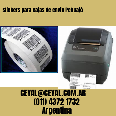 stickers para cajas de envio Pehuajó