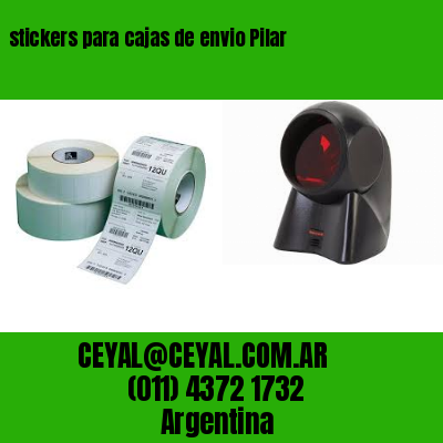 stickers para cajas de envio Pilar